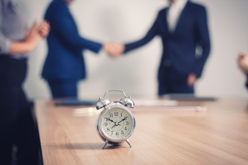 Klokke viser arbeidstid